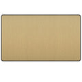 BG Evolve Satin Brass Double Blank Plate PCDSB95B