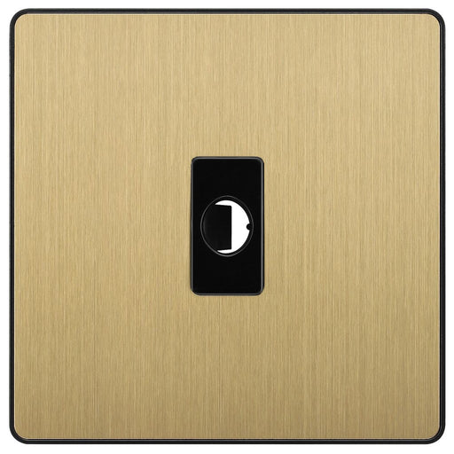 BG Evolve Satin Brass Flex Outlet PCDSBFLEXB Available from RS Electrical Supplies