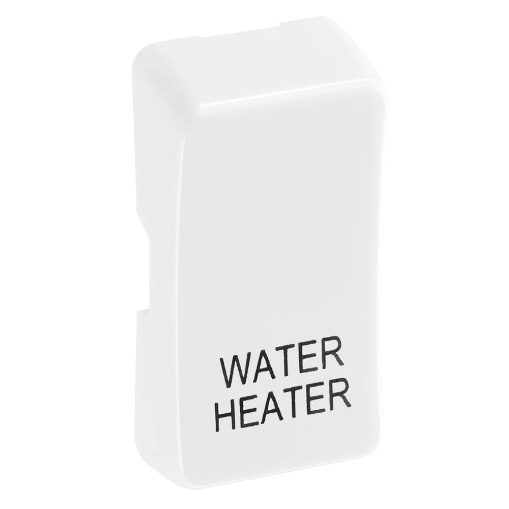 BG Evolve White Engraved Water Heater Grid Rocker RRWHPCDW RS