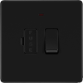 bg flatplate screwless matt black 13a switched spur neon ffb52 Available from RS Electrical
