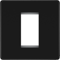 bg flatplate screwless matt black 1g euro plate ffbems1 Available from RS Electrical