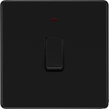 bg flatplate screwless matt black 20a double pole switch with neon ffb31 Available from RS Electrical