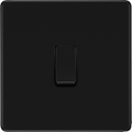 bg flatplate screwless matt black 20a double pole switch ffb30 Available from RS Electrical