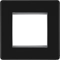 bg flatplate screwless matt black 2g euro plate ffbems2 Available from RS Electrical