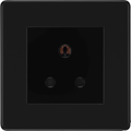 bg flatplate screwless matt black 5a unswitched socket ffb29b Available from RS Electrical