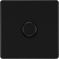 bg flatplate screwless matt black 1g dimmer switch ffb81 Available from RS Electrical