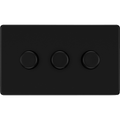 bg flatplate screwless matt black 3g dimmer switch ffb83 Available from RS Electrical