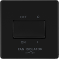 bg flatplate screwless matt black fan isolator switch ffb15 Available from RS Electrical