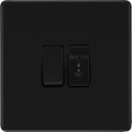 bg flatplate screwless matt black 2w emergency key switch ffb42el Available from RS Electrical