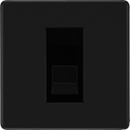 bg flatplate screwless matt black master telephone socket ffbbtm1 Available from RS Electrical
