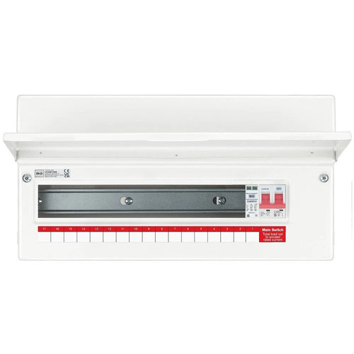 BG Circuit Protection 16 Way 100A Main Switch Consumer Unit with SPD CF19MS16