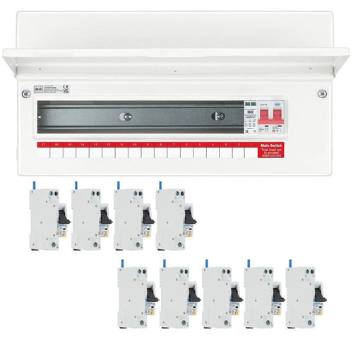 BG Circuit Protection 16 Way 100A Main Switch Consumer Unit SPD with RCBOs