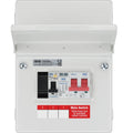 Sync Energy 5 Module Enclosure 100A Main Switch 40A 30mA Double Pole RCBO Type 2 SPD + 1 Spare Way CFUEV5RDA