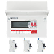 BG Circuit Protection 6 Way 100A Main Switch Consumer Unit SPD and RCBOs