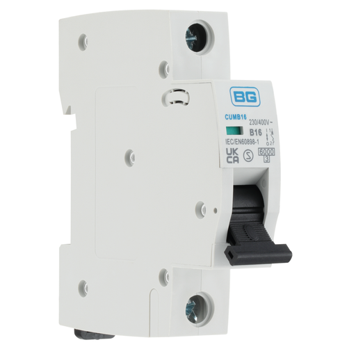 BG Fortress B Curve MCB 16A CUMB16 Available from RS Electrical Supplies