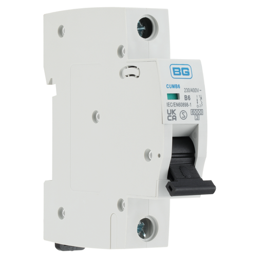 BG Fortress B Curve MCB 6A CUMB6 Available from RS Electrical Supplies