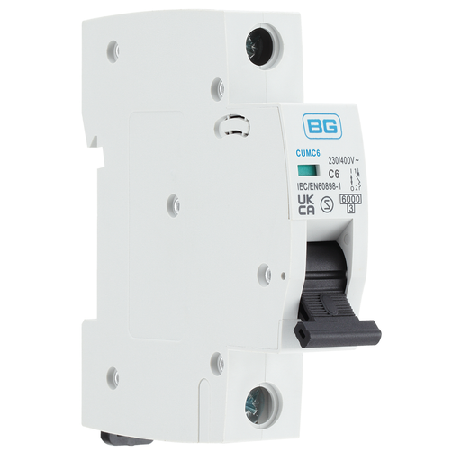 BG Fortress C Curve MCB 6A CUMC6 Available from RS Electrical Supplies