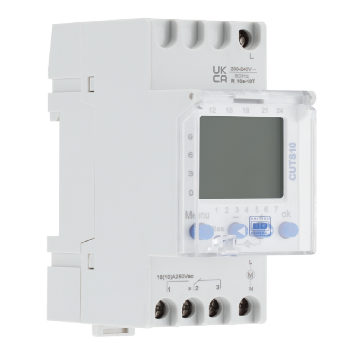 BG Circuit Protection Digital Timer, 1 Channel CUTS10 | RS Electrical ...