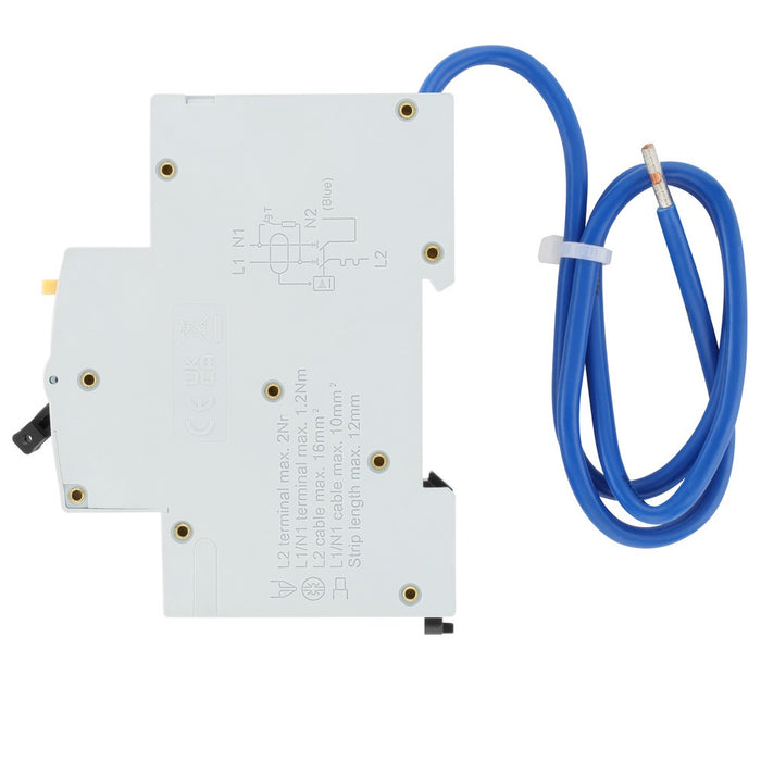BG Circuit Protection Type A Double Pole B Curve RCBO 10A CUCRB10DPA