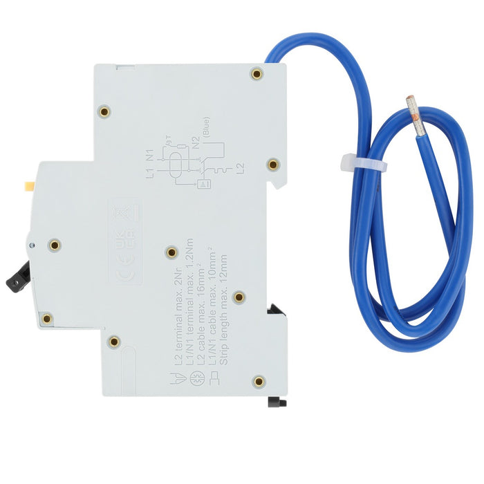 BG Circuit Protection Type A Double Pole C Curve RCBO 10A CUCRC10DPA