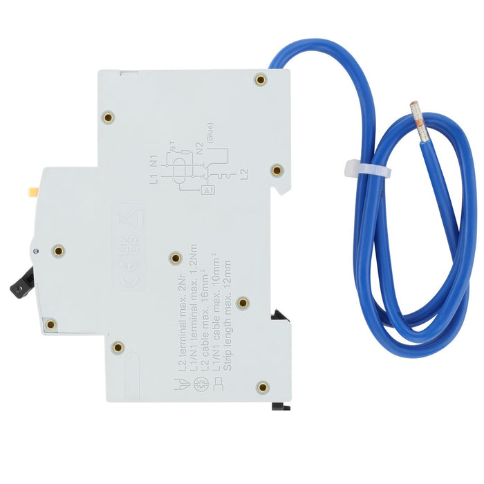 BG Circuit Protection Type A Double Pole C Curve RCBO 16A CUCRC16DPA