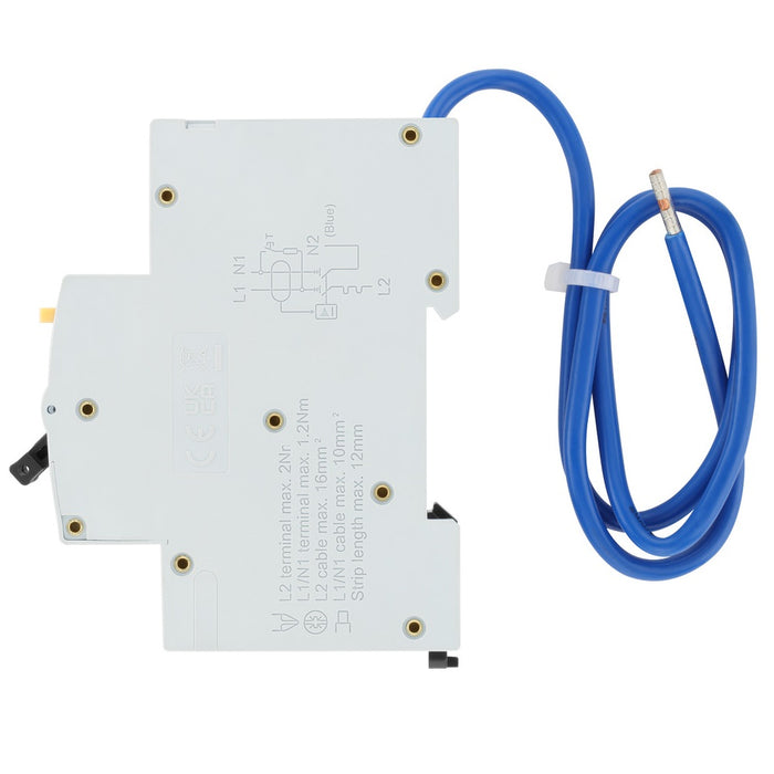 BG Circuit Protection Type A Double Pole C Curve RCBO 32A CUCRC32DPA