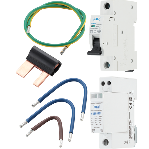 BG Fortress Surge Protection Wiring Kit CUA08 Available from RS Electrical Supplies