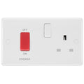 BG White Moulded Cooker Switch with 13A Socket 871