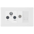 BG White Moulded Combination TV Socket 868