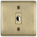 BG Nexus Metal Antique Brass Flex Outlet NABFLEX Available from RS Electrical Supplies