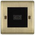 BG Nexus Metal Antique Brass HDMI Socket NABHDMIB Available from RS Electrical Supplies