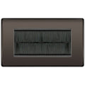 BG Nexus Metal Black Nickel 4G Cable Brush Outlet NBNEMR4BR Available from RS Electrical Supplies