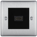 BG Nexus Metal Brushed Steel HDMI Socket NBSHDMIB Available from RS Electrical Supplies