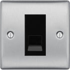 BG Nexus Metal Brushed Steel Master Telephone Socket NBSBTM1B