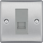 BG Nexus Metal Brushed Steel Master Telephone Socket NBSBTM1G