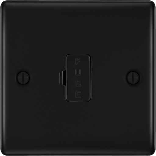 BG Nexus Metal Matt Black 13A Unswitched Spur NFB54 Available from RS Electrical