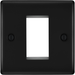 BG Nexus Metal Matt Black 1G Euro Plate NFBEMS1 Available from RS Electrical