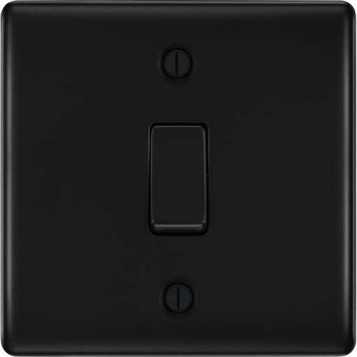 BG Nexus Metal Matt Black 20A Double Pole Switch NFB30 Available from RS Electrical