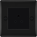 BG Nexus Metal Matt Black 2A Unswitched Socket NFB28B Available from RS Electrical