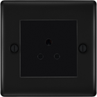 BG Nexus Metal Matt Black 2A Unswitched Socket NFB28MB