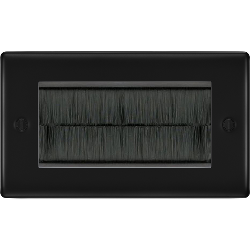 BG Nexus Metal Matt Black 4G Cable Brush Outlet NFBEMR4BR Available from RS Electrical.png