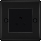 BG Nexus Metal Matt Black 5A Unswitched Socket NFB29MB