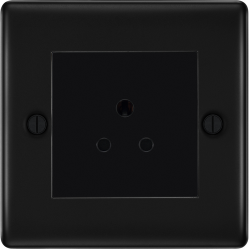 BG Nexus Metal Matt Black 5A Unswitched Socket NFB29MB