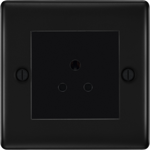 BG Nexus Metal Matt Black 5A Unswitched Socket NFB29B Available from RS Electrical