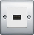 BG Nexus Metal Polished Chrome HDMI Socket NPCHDMIW Available from RS Electrical Supplies