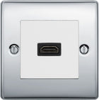 BG Nexus Metal Polished Chrome HDMI Socket NPCHDMIW