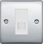 BG Nexus Metal Polished Chrome Master Telephone Socket NPCBTM1W