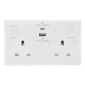 BG White Moulded Double A+C USB Socket 822UAC45