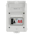 Sync Energy 5 Module Enclosure 100A Main Switch 40A 30mA Double Pole RCBO Type 2 SPD + 1 Spare Way White CFEV5RDAW