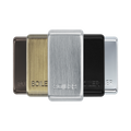 BG Grid Brushed Steel boiler engraved rocker cap colour range with Brushed Steel at the front